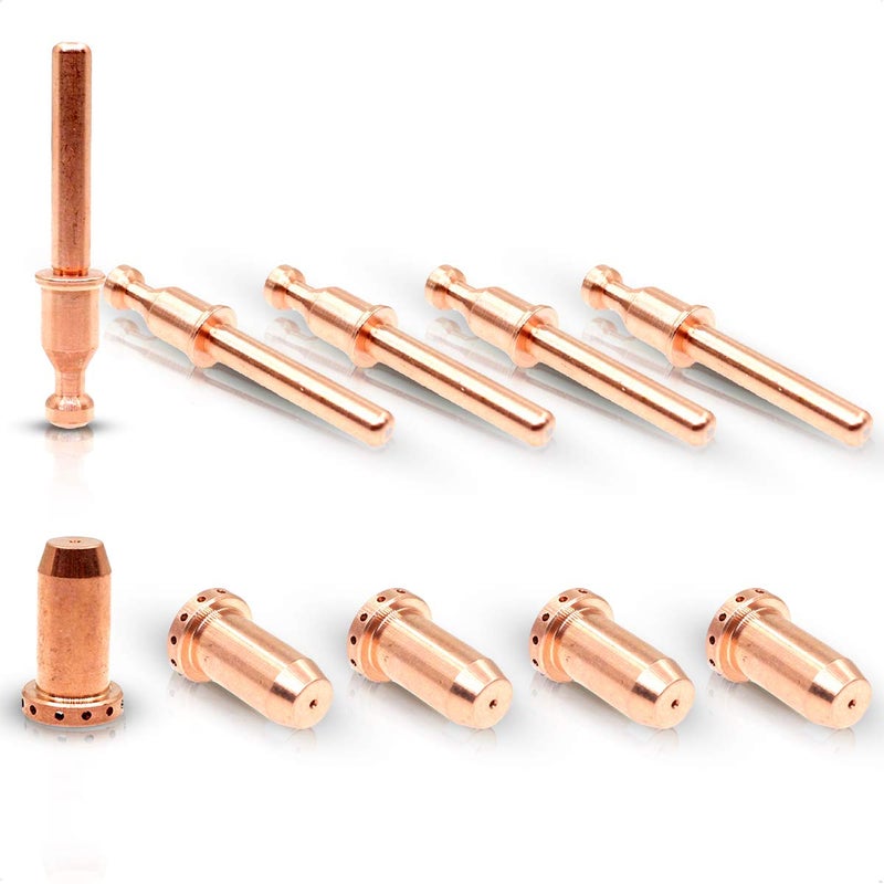WeldingStop 9-0094 9-0096 SL40 Torch Plasma Electrode Tip fit Thermal Dynamics Cutmaster 42/12+ Plasma Cutter SL40 Plasma Torch Consumables 10pcs - Image 1